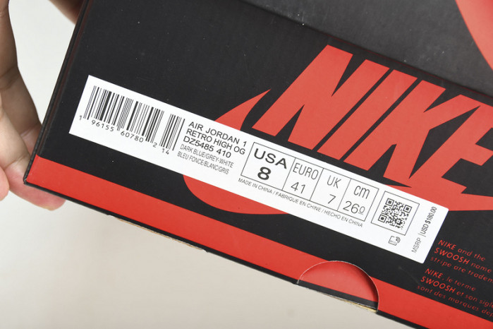 Air Jordan 1 High OG "True Blue" DZ5485-410