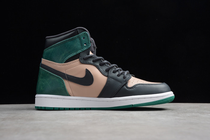 air jordan 1 high preM1vm wmns green pink ah7389-203