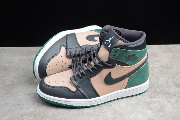 air jordan 1 high preM1vm wmns green pink ah7389-203