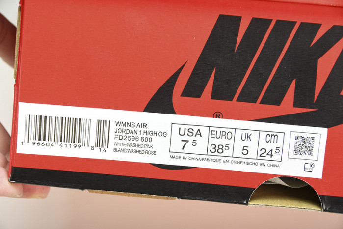 Air Jordan 1 High OG "Washed Pink"   FD2596-600